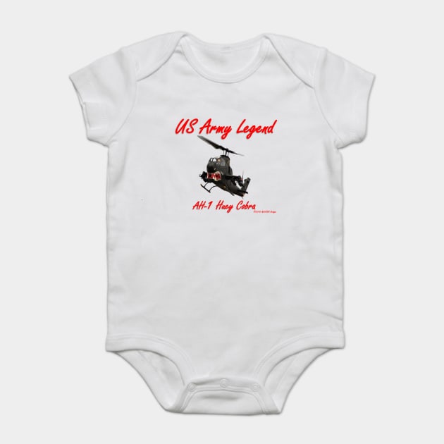 AH-1 Huey Cobra Legend Design Baby Bodysuit by acefox1